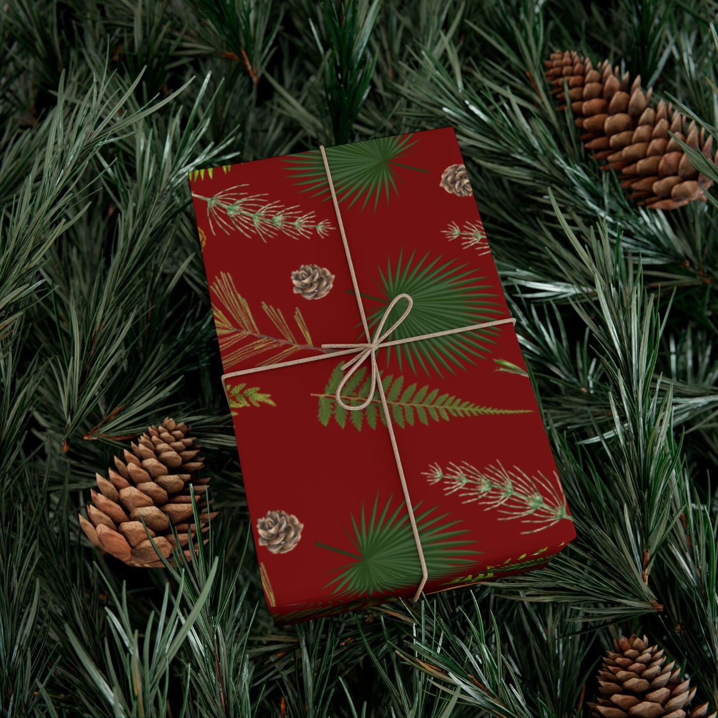 Paleobotany Wrapping Paper – Ginkgo, Ferns & Conifers | Perfect Gift Wrap for Paleo Lovers