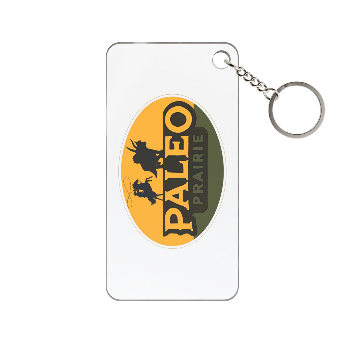 Paleo Prairie printed acrylic keychain charm