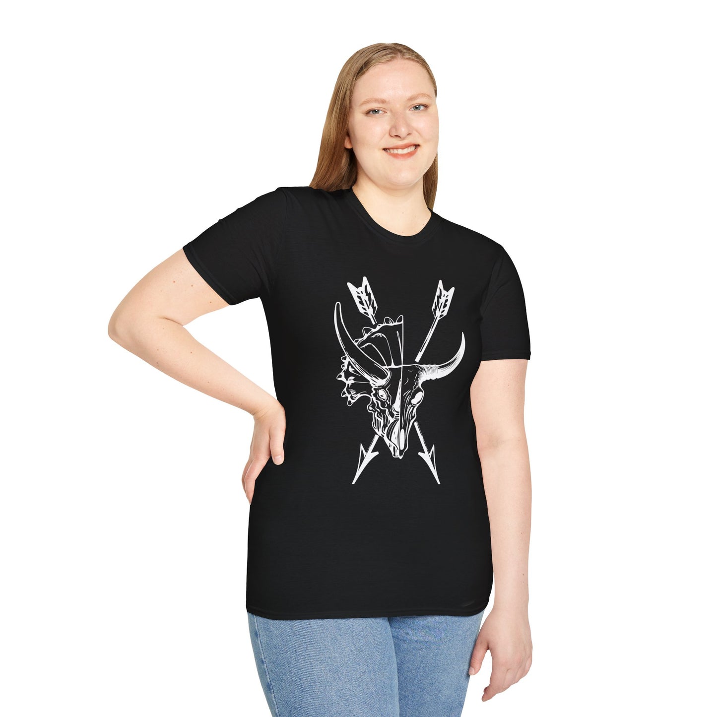 Triceratops & Bison Ancestors Tee, Unisex Softstyle T-Shirt
