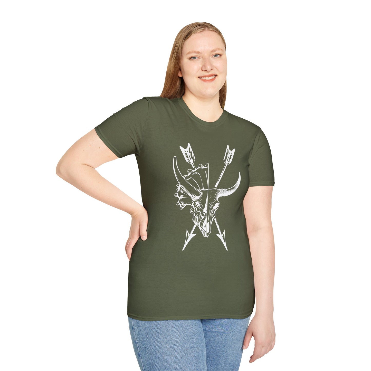 Triceratops & Bison Ancestors Tee, Unisex Softstyle T-Shirt