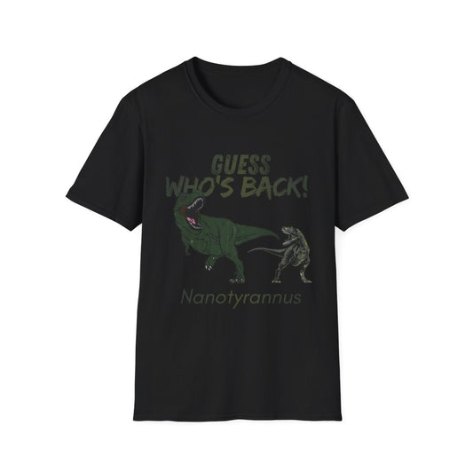 “Guess Who’s Back” Nanotyrannus T-Shirt – Celebrating the Return of a Controversial Cretaceous Carnivore